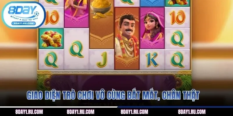 Giao diện trò chơi vô cùng bắt mắt, chân thật